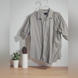 Croft & Barrow Casual Button Down Men's Shirt Off White Size X-Large (EUC)